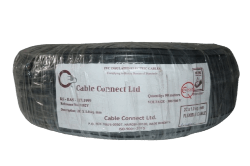 1MM 2Core Copper Round Flex Cable